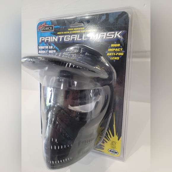 Rival Force Adult Anti-Fog Paintball Helmet Mask Youth LG/ Adult Med - Picture 5 of 8